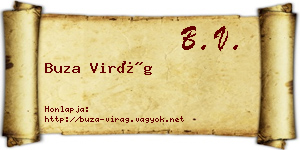 Buza Virág névjegykártya